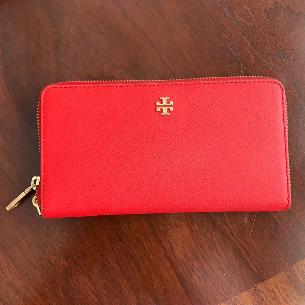 Red Tori Burch Wallet